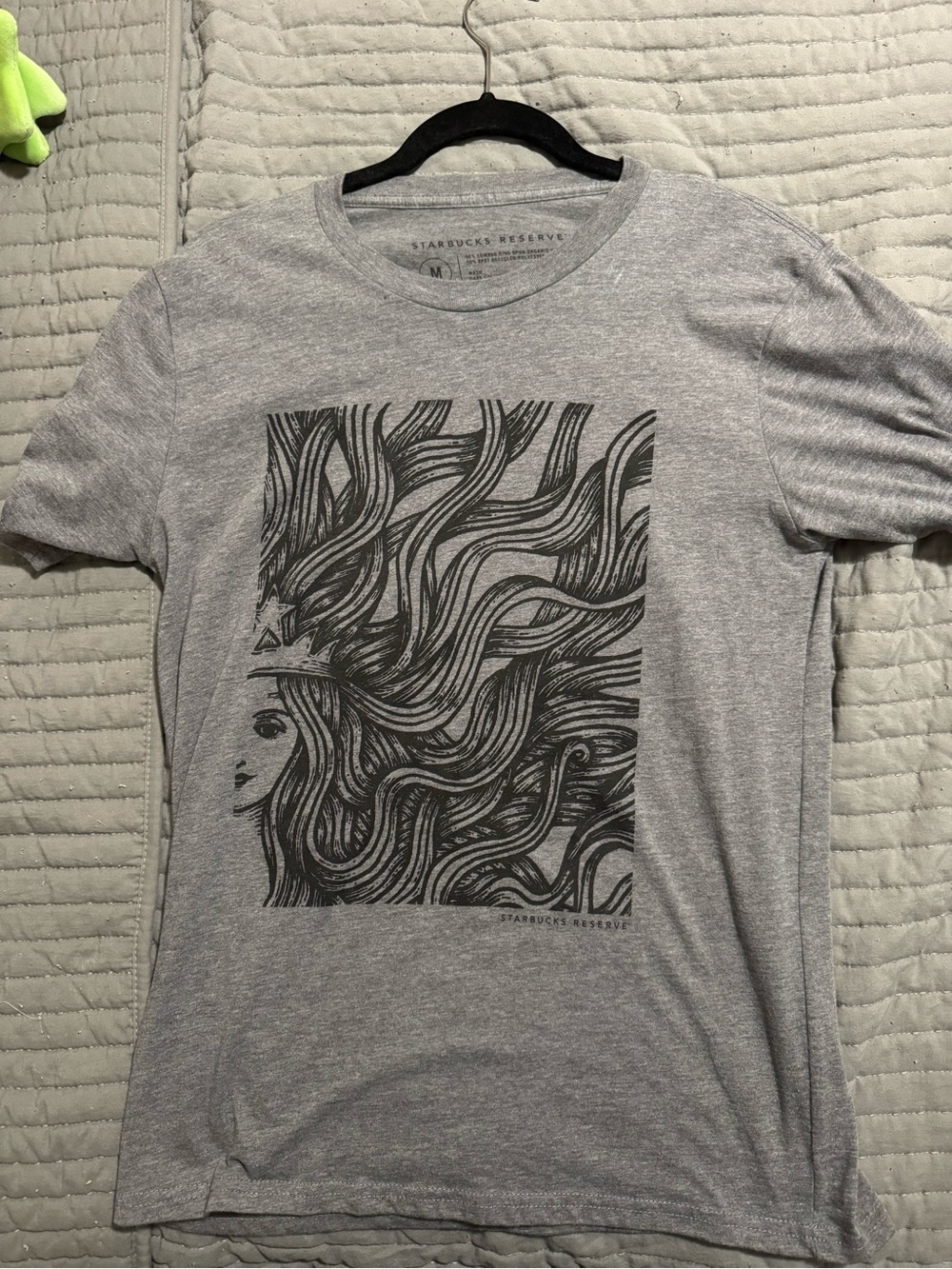 Gently Used Starbucks Reserve Gray Graphic Tee